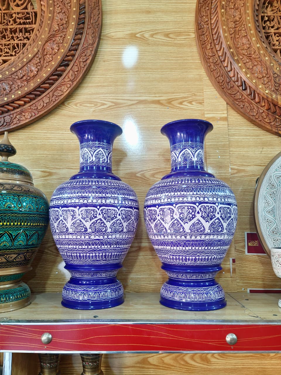 Decorative Ceramic Vases (pair)