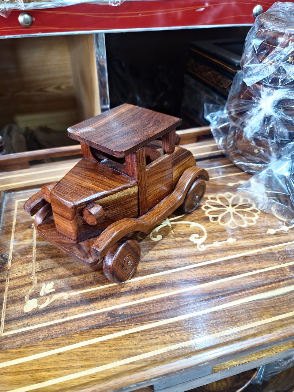 Wooden Vintage Car Model