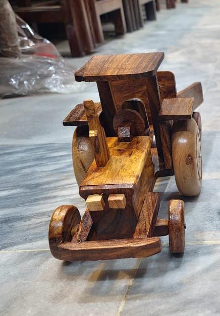 Wooden Toy Tractor / Wooden Decorative Tractor