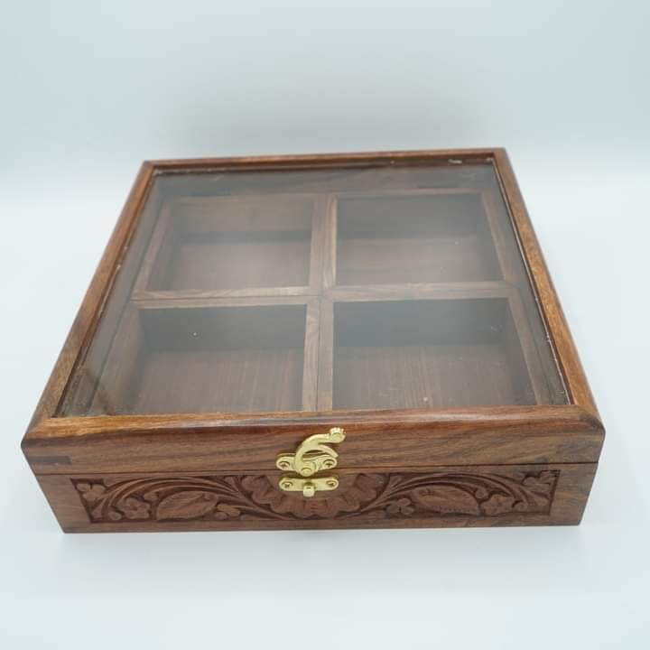 Handmade Carving Spice Box