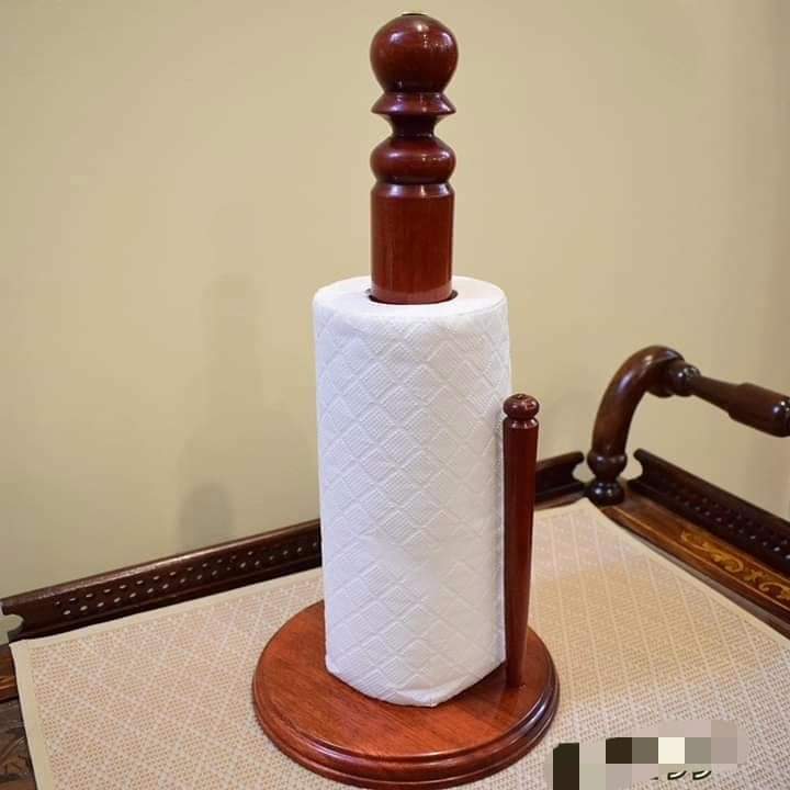 Wooden Handmade Tissue Roll Stand