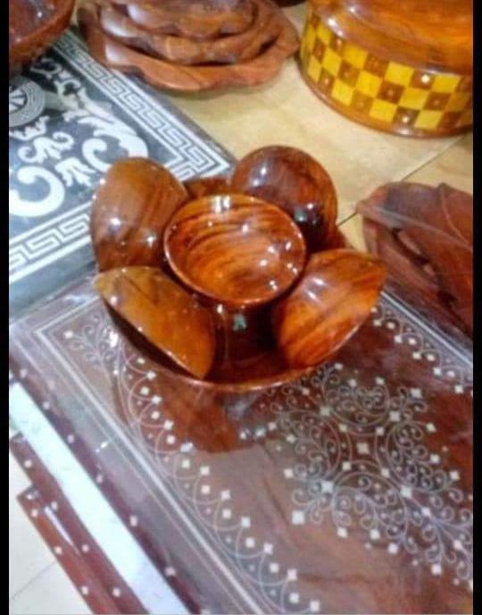 Wooden handmade Piyala Set